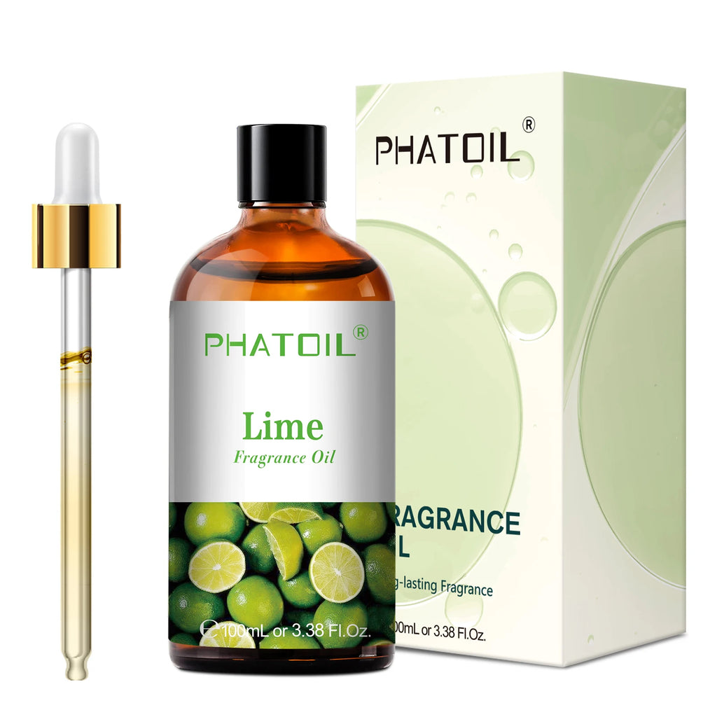 100Ml Aromatherapy Fragrance Oil with Glass Dropper Lime Coconut Strawberry Cherry Watermelon Lemon Mango Aroma Oils