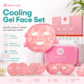 Cooling Face &amp; Eye Mask Set Pink