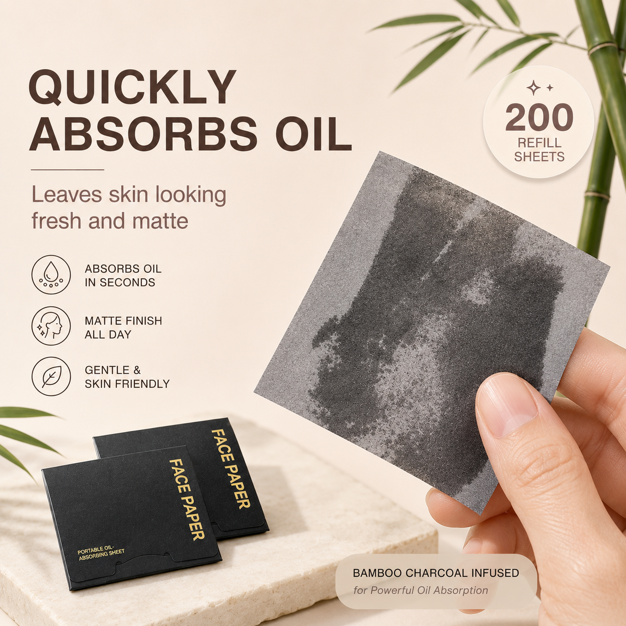 Oil Control Blotting Paper Set | 300 Sheets