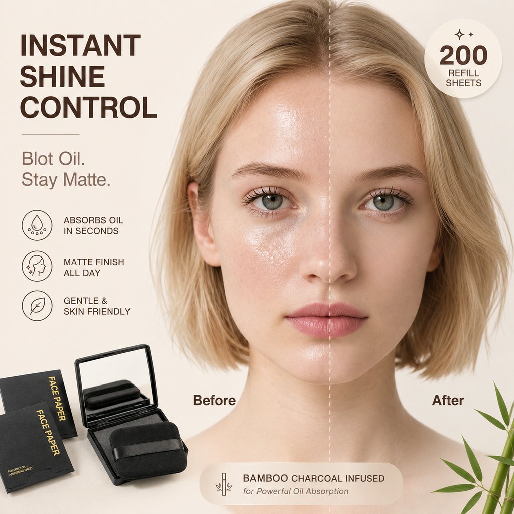 Oil Control Blotting Paper Set | 300 Sheets